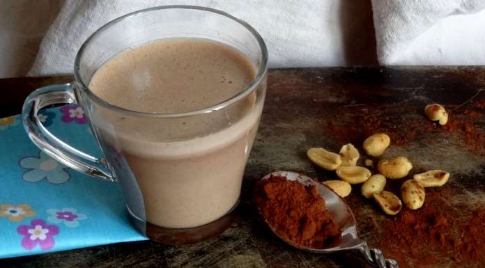 Chocolat chaud aux cacahuètes