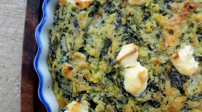 polenta gratinée aux épinards