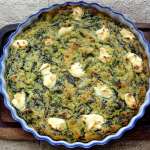 Polenta gratinée aux épinards