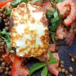 Taboulé de lentilles au halloumi 0