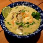Tmya kung (Thaïlande) Soupe de crevettes au lait de coco