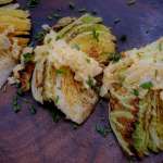 Chou rôti sauce oignon et moutarde