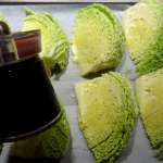 Chou rôti sauce oignon et moutarde 3