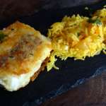 Riz oriental et poisson frit