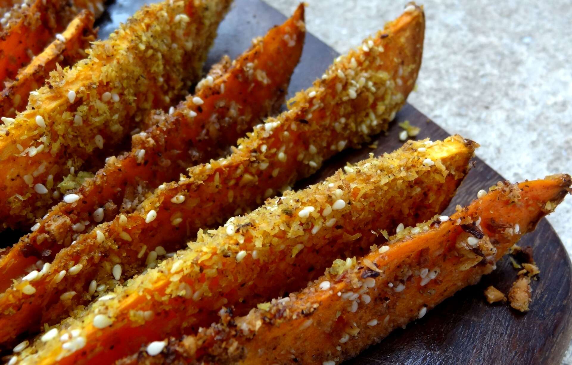 wedges de patates douces
