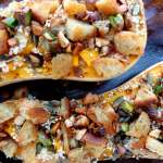 Butternut aux chèvre et graines