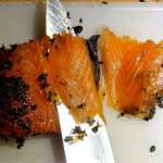 Gravlax au thé fumé orange amère 6