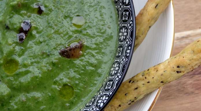 velouté châtaignes épinards truffe