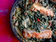 Ragoût de poisson épinards pistaches – Kontomire/Palava sauce (Ghana)