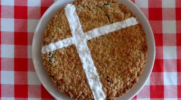 Gâteau crumble et pâte à tartiner