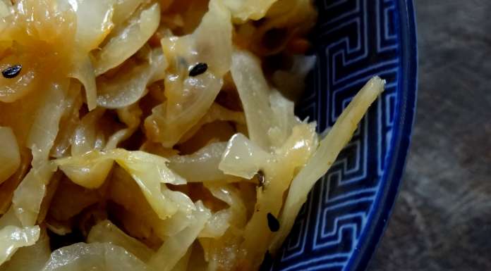 chou sauté au panch phoron