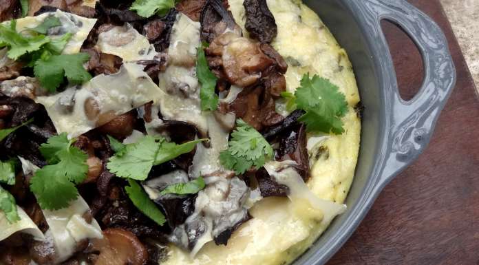 Polenta aux herbes et champignons