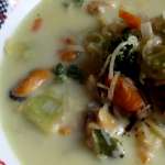Soupe aux moules et ravioles 0