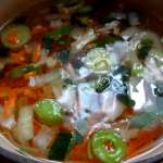 Soupe aux moules et ravioles 1