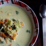 Soupe aux moules et ravioles