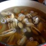 Soupe aux moules et ravioles 2