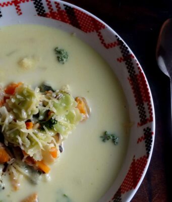 Soupe aux moules et ravioles