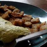 omelette aux truffes et croûtons 0