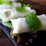 Rouleaux de printemps oeufs avocat menthe