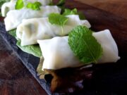 Rouleaux de printemps oeufs avocat menthe