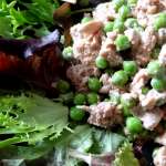 Salade de petits pois et thon