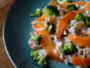 Tagliatelles au saumon fumé et brocolis (Norvège)