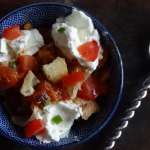 salade de pain à la sauce tomate