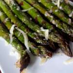 Asperges vertes au four