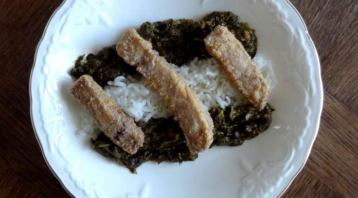 sauce à l'oseille et poisson frit