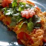 Omelette aux tomates