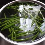 Pâtes crémeuses aux haricots verts et cacahuètes 2