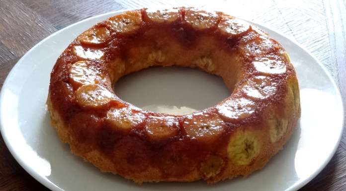 gâteau aux bananes caramélisé