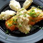 Haddock à la crème d&rsquo;oignons et purée à la vanille 9