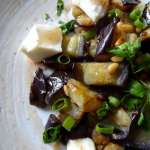 Salade d&rsquo;aubergines aux pignons et mozzarela 0