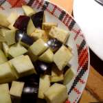 Salade d&rsquo;aubergines aux pignons et mozzarela 2