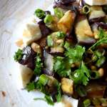 Salade d&rsquo;aubergines aux pignons et mozzarela 6