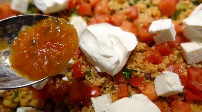 salade de quinoa et couscous d'épeautre
