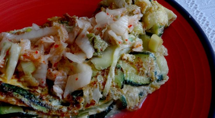 omelette au kimchi