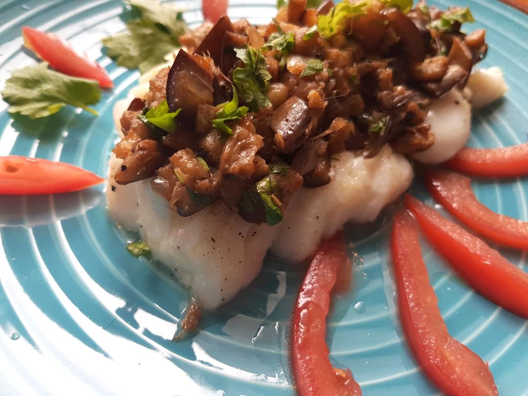 recettes costaricaines poisson à l'aubergine