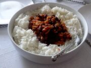 Chili végétal aux PST (protéines de soja texturées)