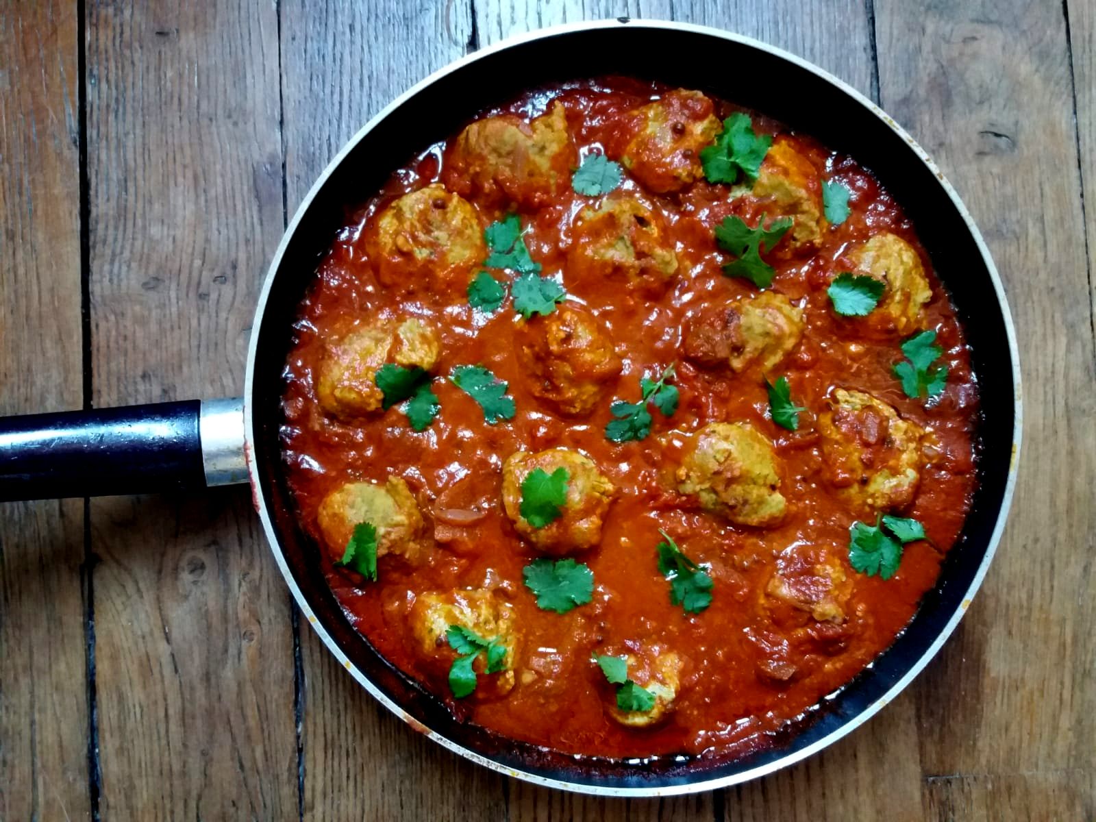 recettes mexicaine curry de boulettes de farine de pois chiches