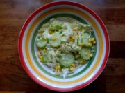 Salade de chou maïs et concombre (Taïwan)
