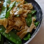 Nouilles bise aux pois gourmands