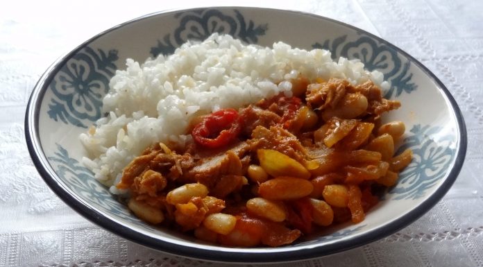 Curry de thon aux haricots blancs