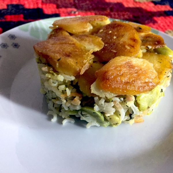 recettes iraniennes bagali polo riz aux fèves