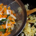 Tagliatelles de crêpes aux crevettes et légumes 11