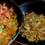 Tagliatelles de crêpes aux crevettes et légumes 14