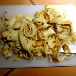 Tagliatelles de crêpes aux crevettes et légumes 7