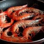 Gambas au chou et cumin 2
