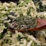 Curry de crevettes et oeufs aux courgettes et orties 6